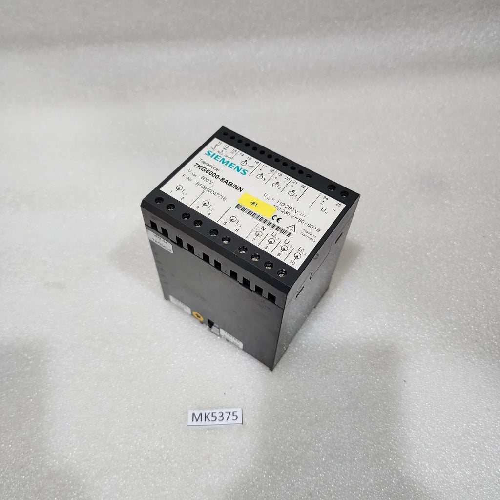 SIEMENS 7KG6000-8AB/NN SIMEAS T DIGITAL TRANSDUCER BF0910047716 110-250VDC/100-2