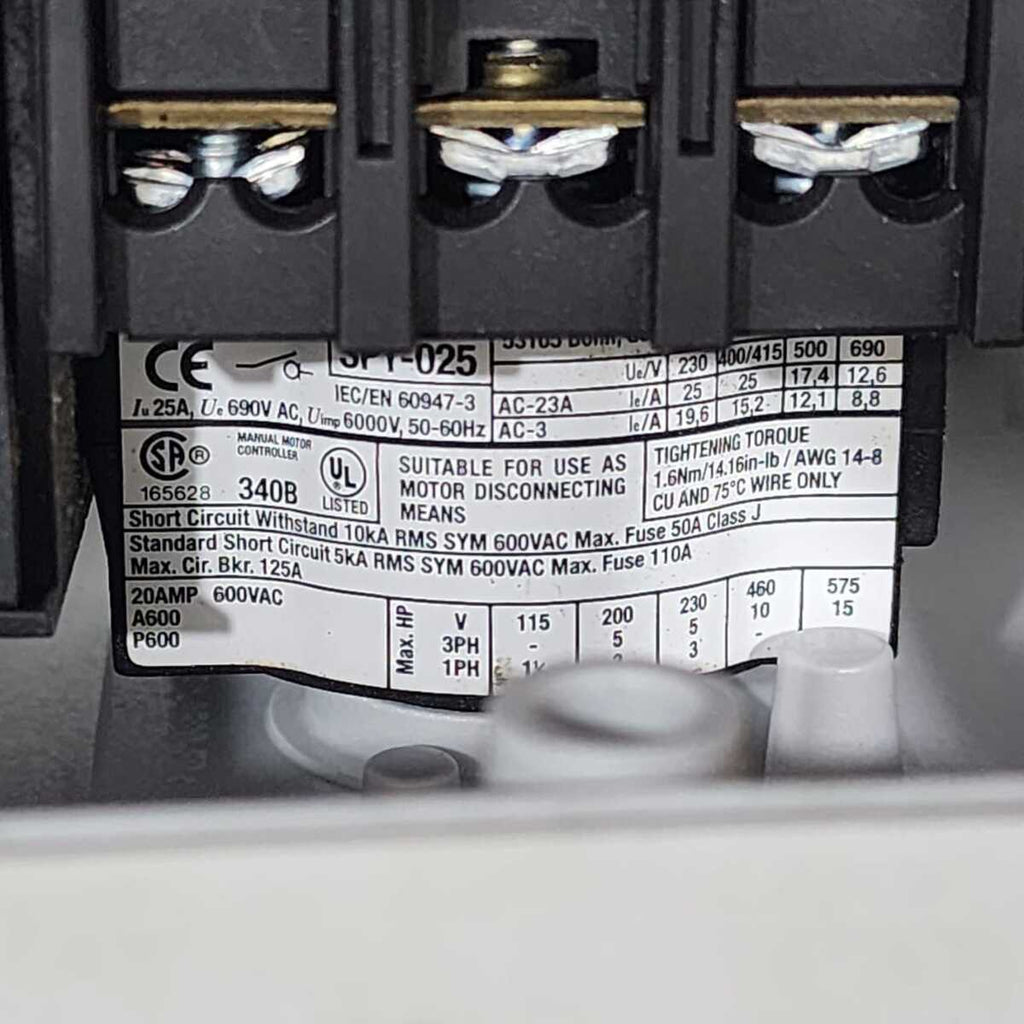 EATON HI11-P1/P3/Z SPX-HI11-P1-P3Z MAIN SWITCH 78819020 SP1-025