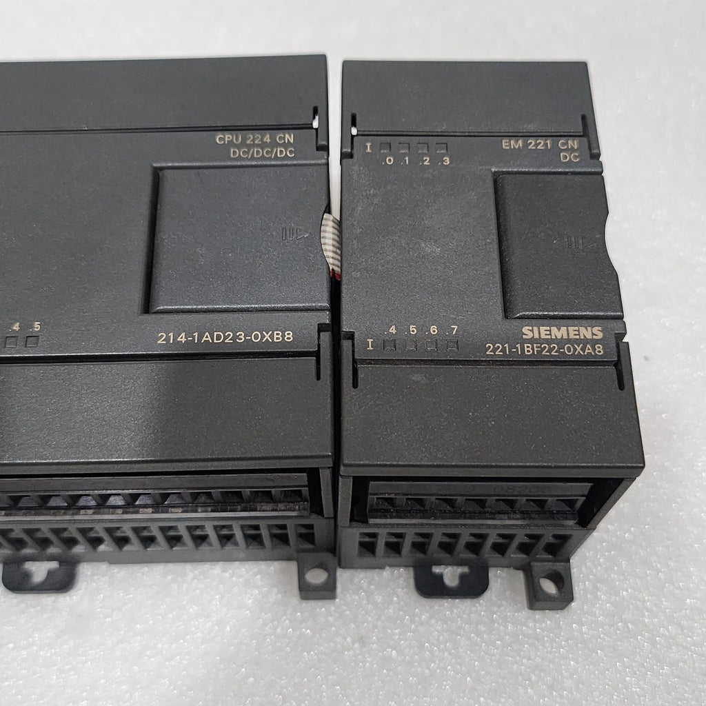 SIEMENS 6ES7 214-1AD23-0XB8 CPU UNIT 224 CN 6ES7 221-1BF22-0XA8 DIGITAL INPUT EM