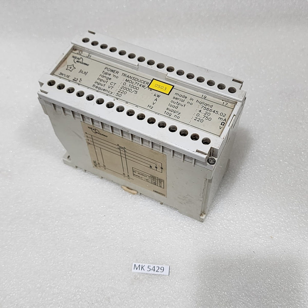 NIEAF MEASURING M0C714W/12 POWER TRANSDUCER 1000KW CT2000 220V