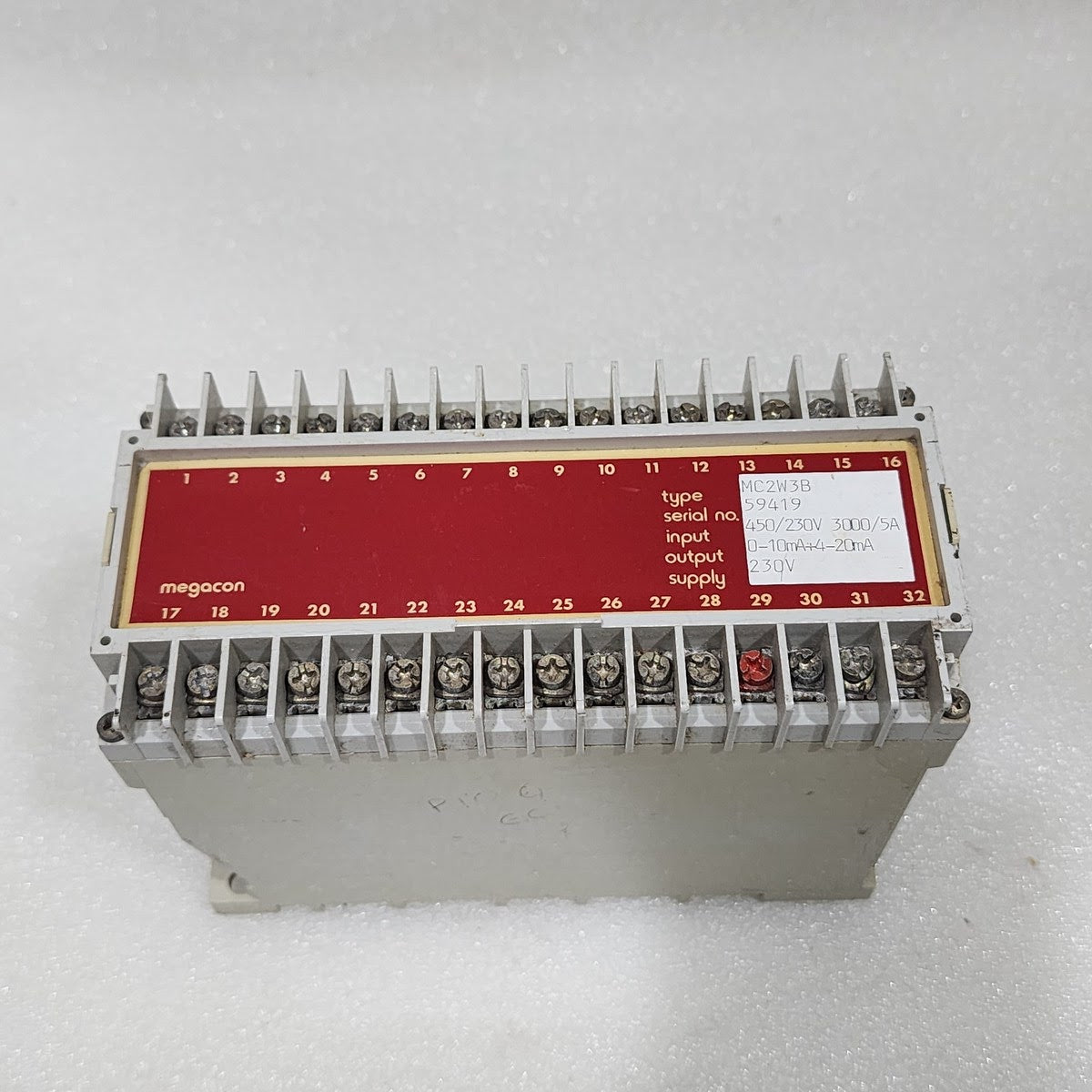 MEGACON MC2W3B TRANSDUCER CONTACT INSTRUMENT 230V