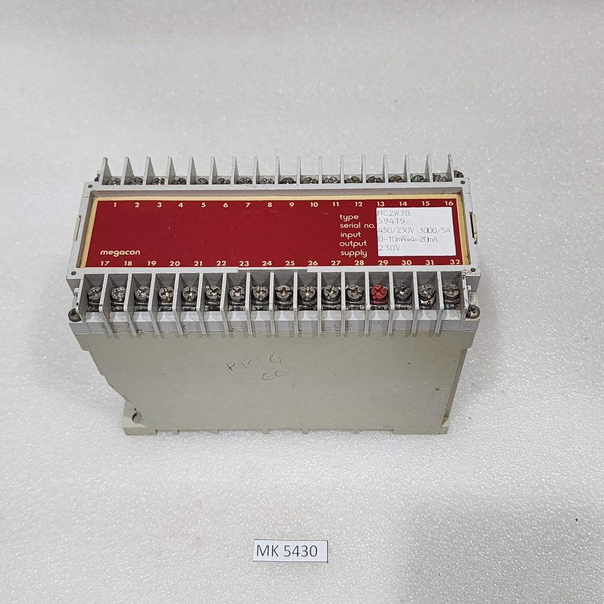 MEGACON MC2W3B TRANSDUCER CONTACT INSTRUMENT 230V