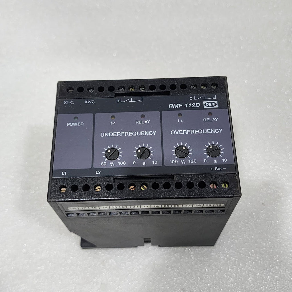 DEIF RMF-112D FREQUENCY RELAY 415VAC 409849.130