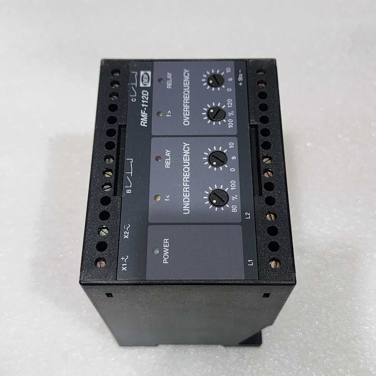 DEIF RMF-112D FREQUENCY RELAY 415VAC 409849.130