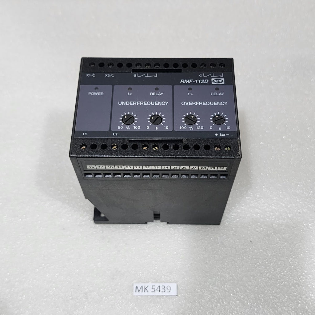 DEIF RMF-112D FREQUENCY RELAY 415VAC 409849.130