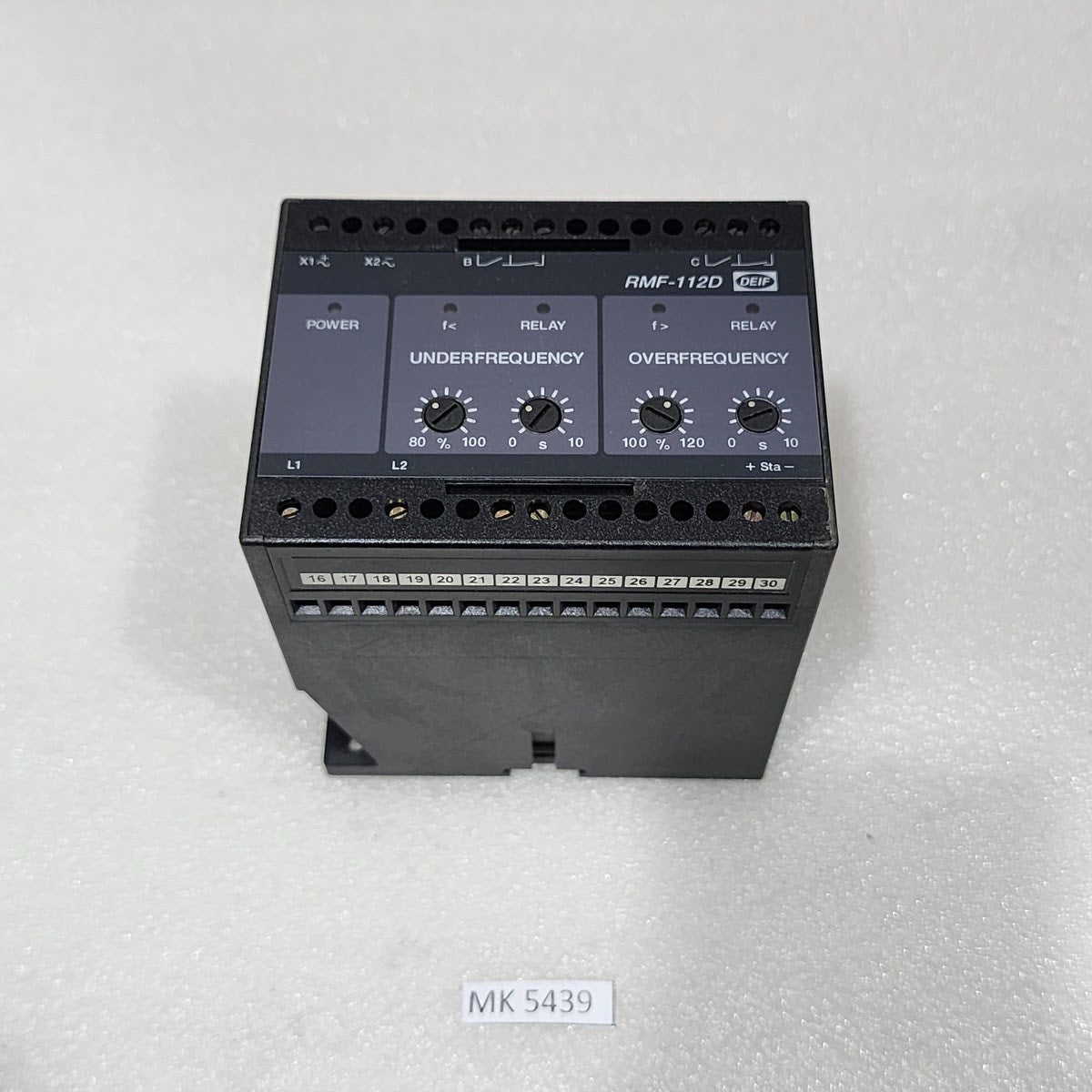 DEIF RMF-112D FREQUENCY RELAY 415VAC 409849.130