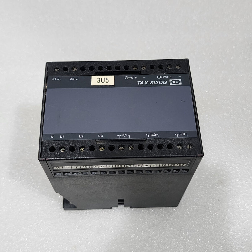 DEIF TAX-312DG DUAL OUTPUT POWER TRANSDUCER 440VAC 405847.10
