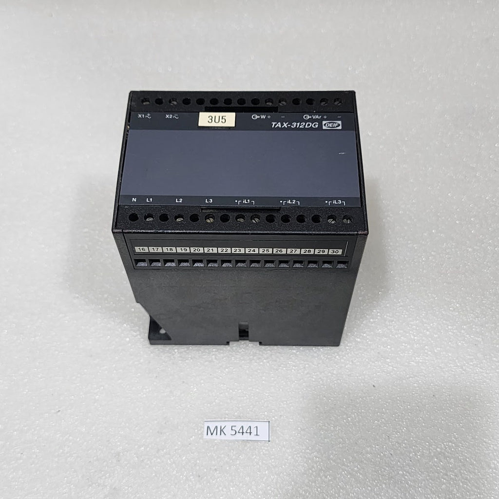 DEIF TAX-312DG DUAL OUTPUT POWER TRANSDUCER 440VAC 405847.10