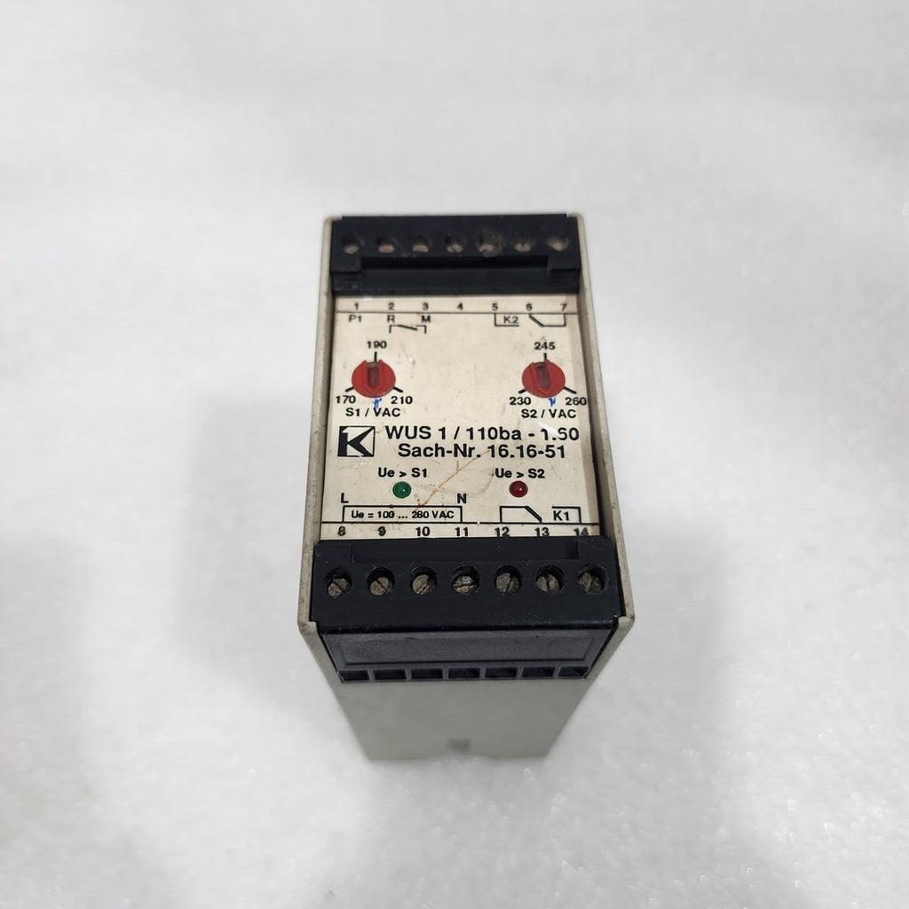 KLASCHKA WUS 1/110BA-1.60 RELAY 16.16-51 100-280V