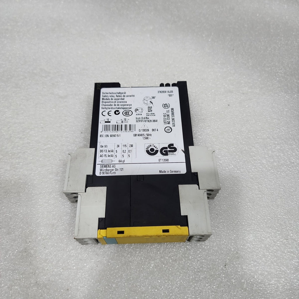 SIEMENS 3TK2824-1AJ20 SAFETY RELAY