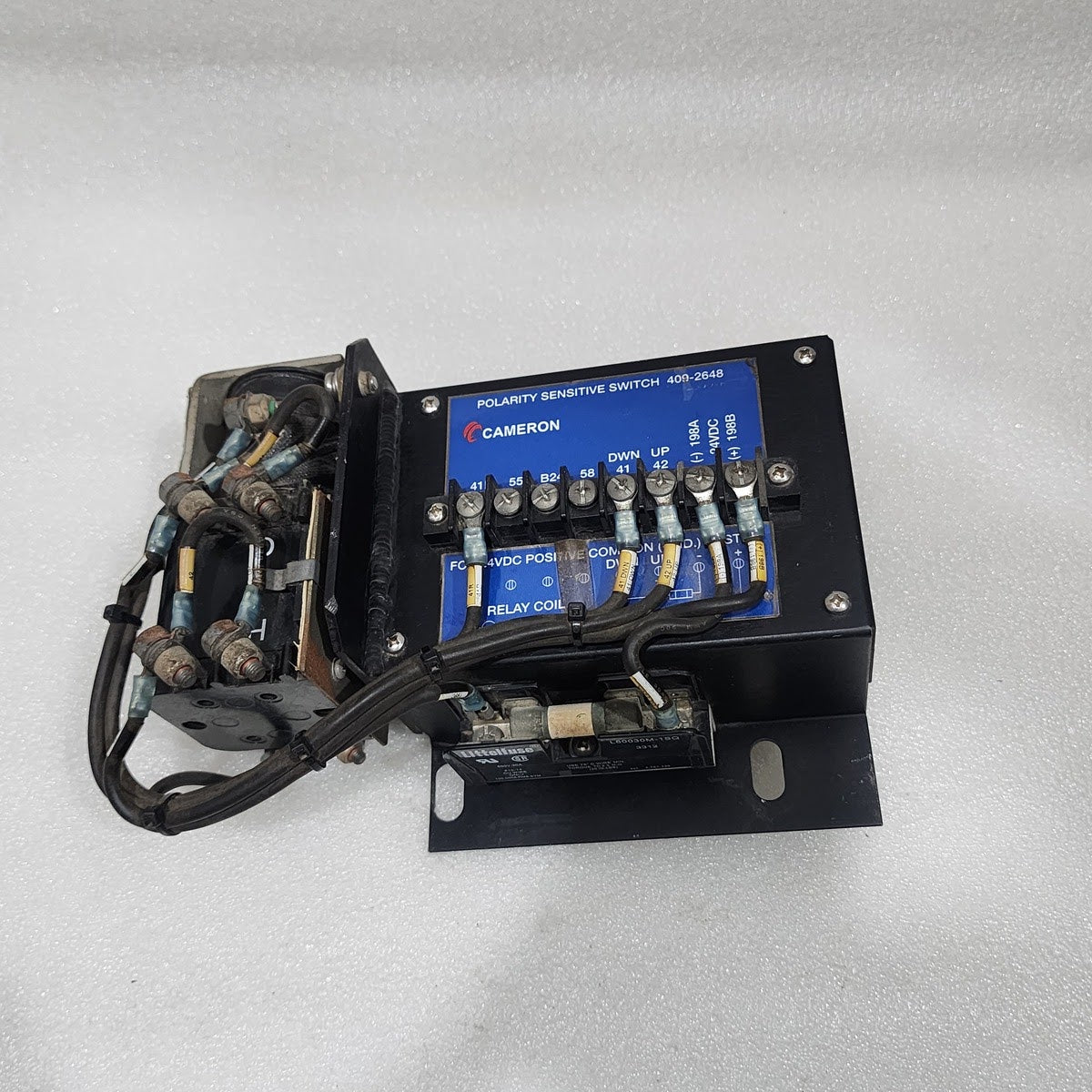 CAMERON 409-2648 POLARITY SENSITIVE SWITCH 35030479 24VDC LETOURNEAU 409-2644-02