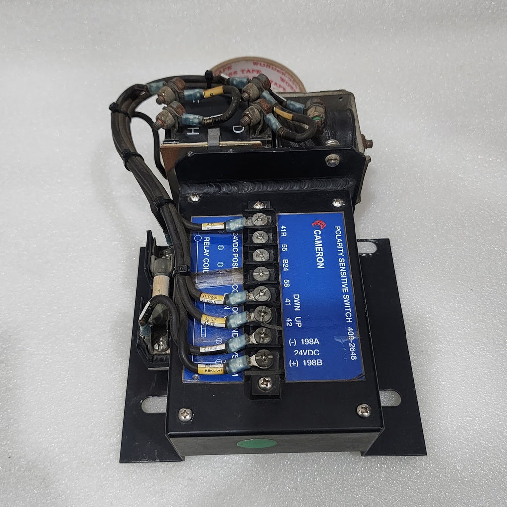 CAMERON 409-2648 POLARITY SENSITIVE SWITCH 35030479 24VDC LETOURNEAU 409-2644-02
