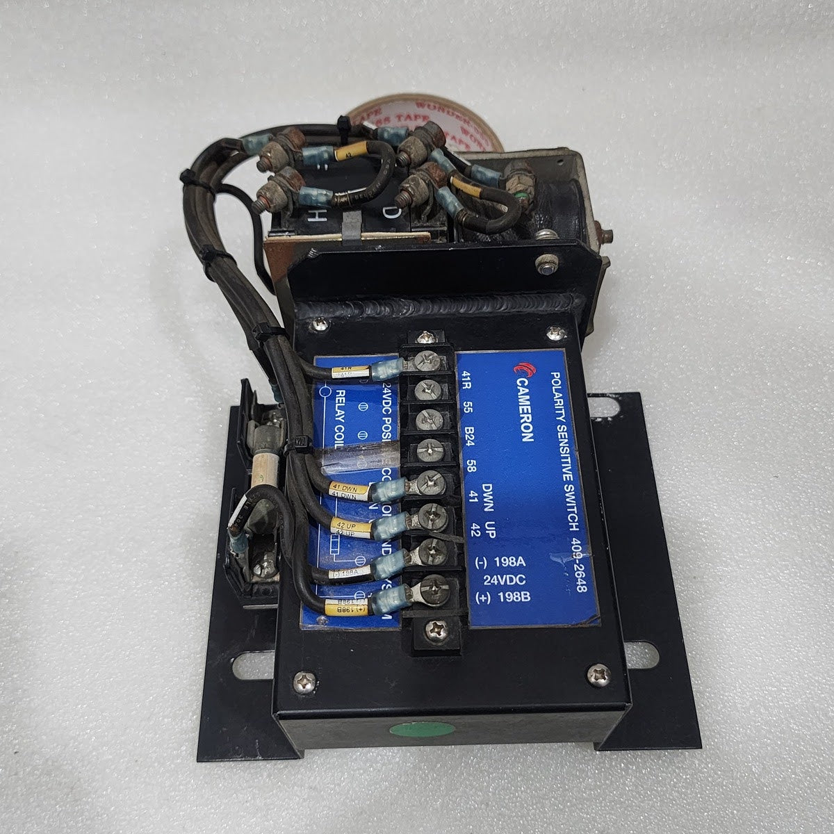 CAMERON 409-2648 POLARITY SENSITIVE SWITCH 35030479 24VDC LETOURNEAU 409-2644-02