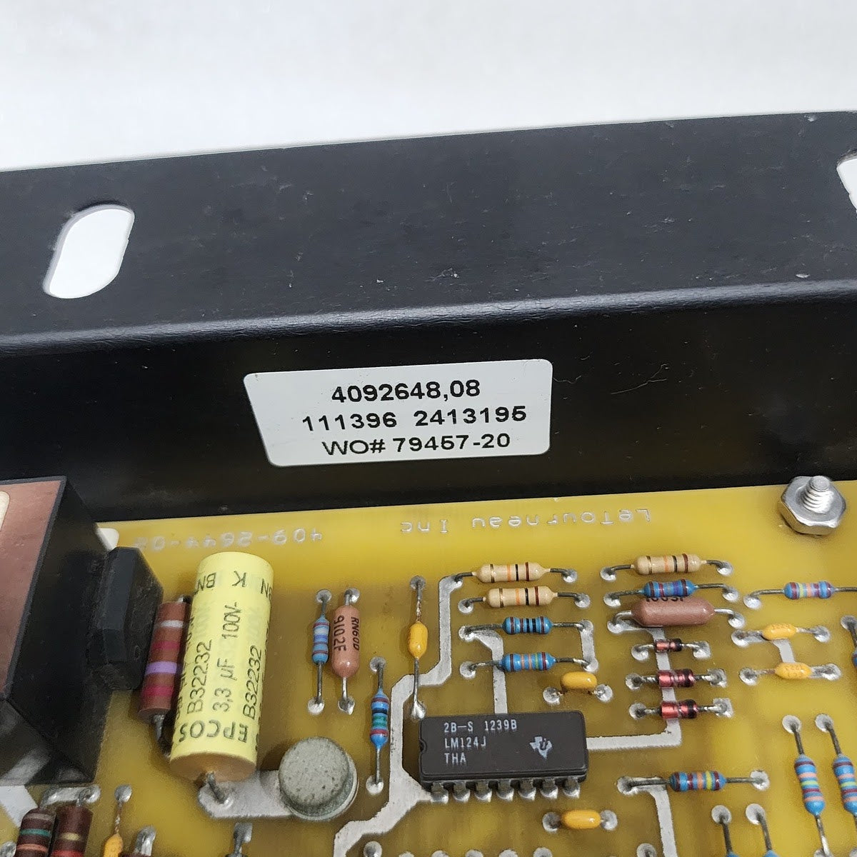 CAMERON 409-2648 POLARITY SENSITIVE SWITCH 35030479 24VDC LETOURNEAU 409-2644-02