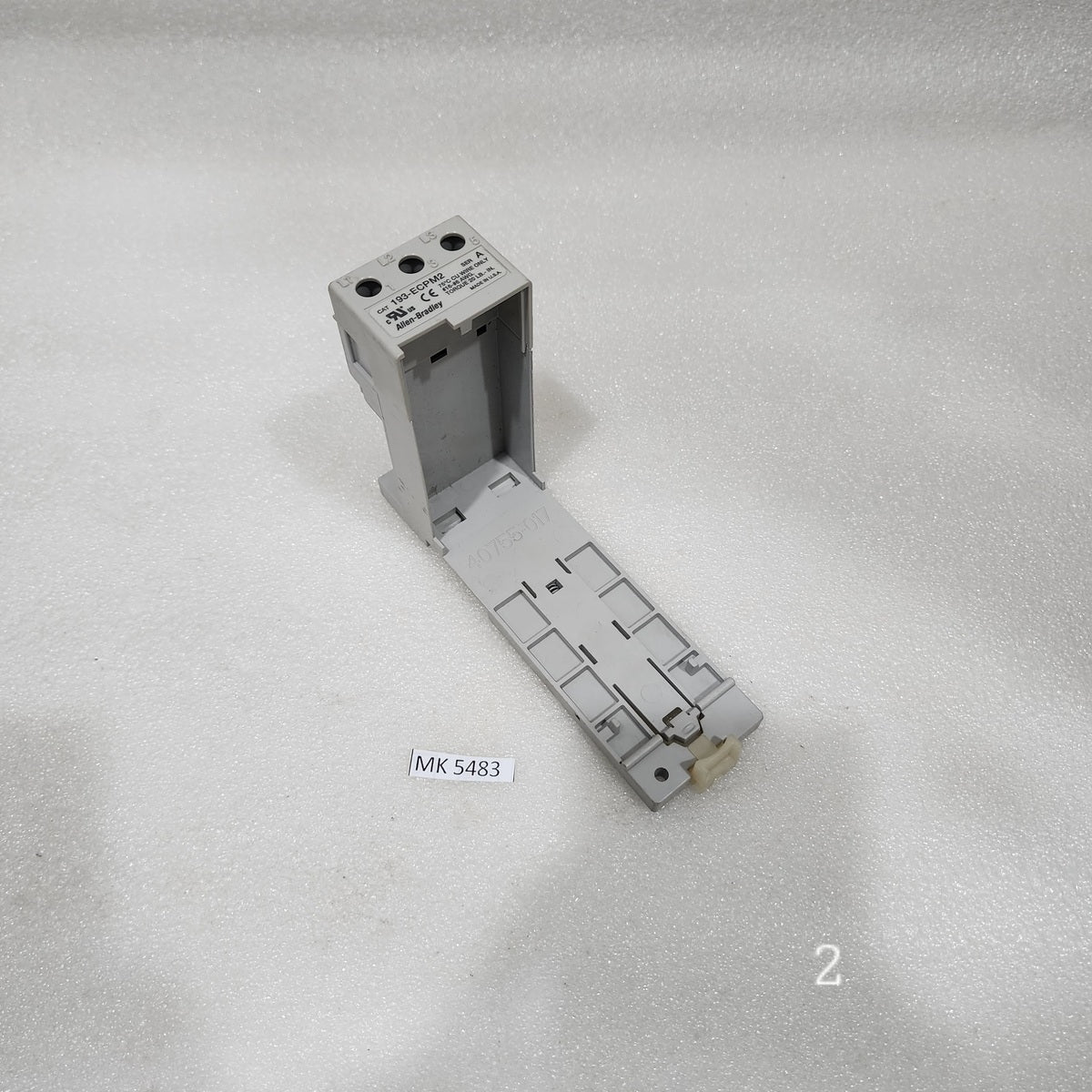 ALLEN BRADLEY CAT 193-ECPM2 DIN RAIL PANEL ADAPTER
