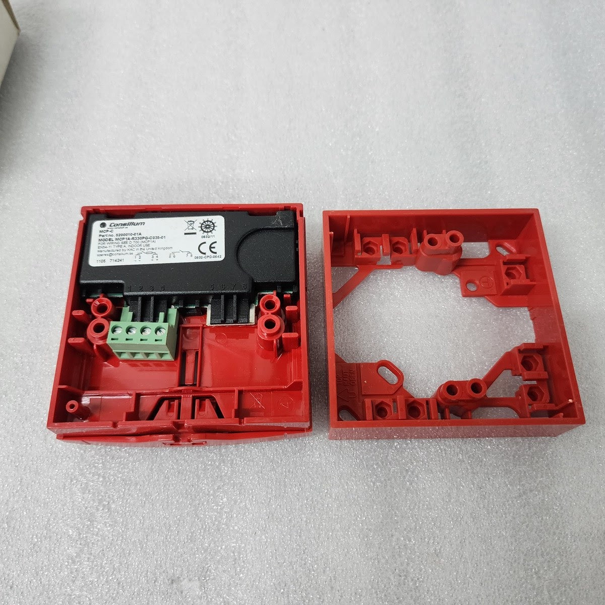 CONSILIUM MCP-C MANUAL CALL POINT 5200010-01A MCP1A-R330PG-C035-01 MCP