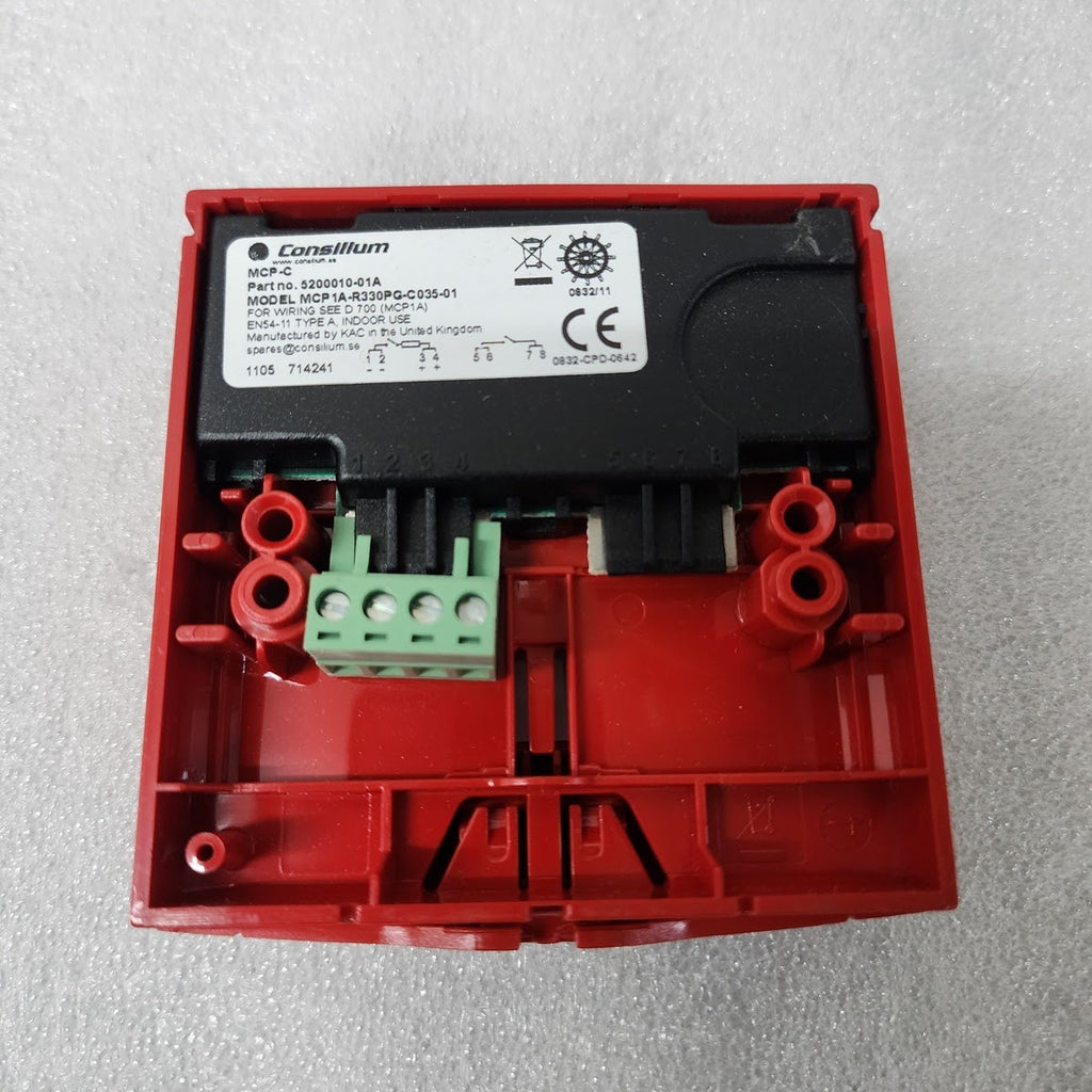 CONSILIUM MCP-C MANUAL CALL POINT 5200010-01A MCP1A-R330PG-C035-01 MCP