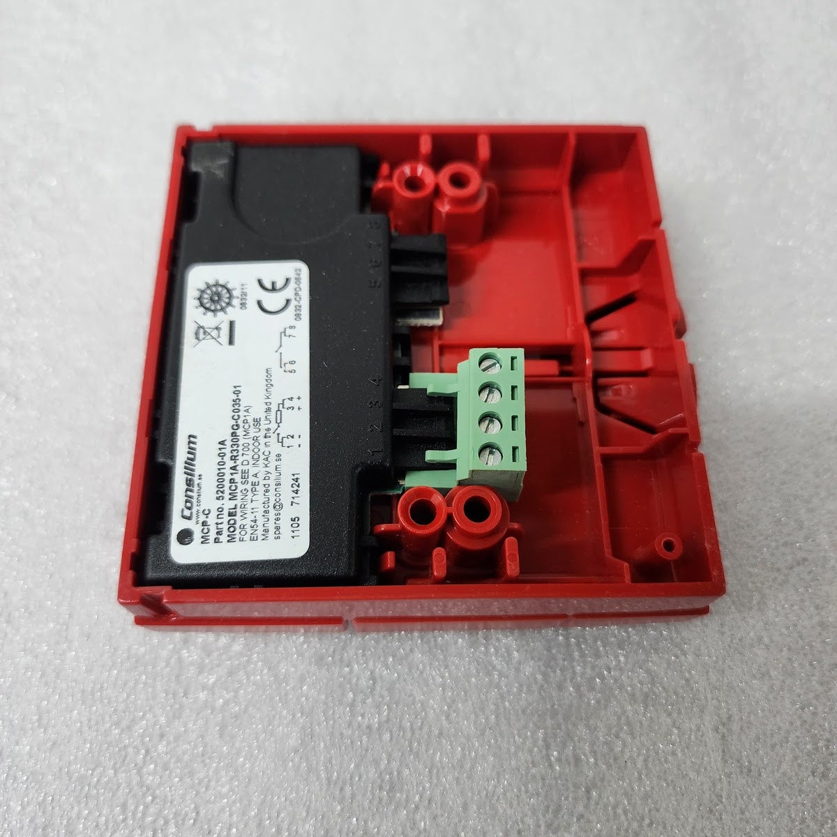 CONSILIUM MCP-C MANUAL CALL POINT 5200010-01A MCP1A-R330PG-C035-01 MCP
