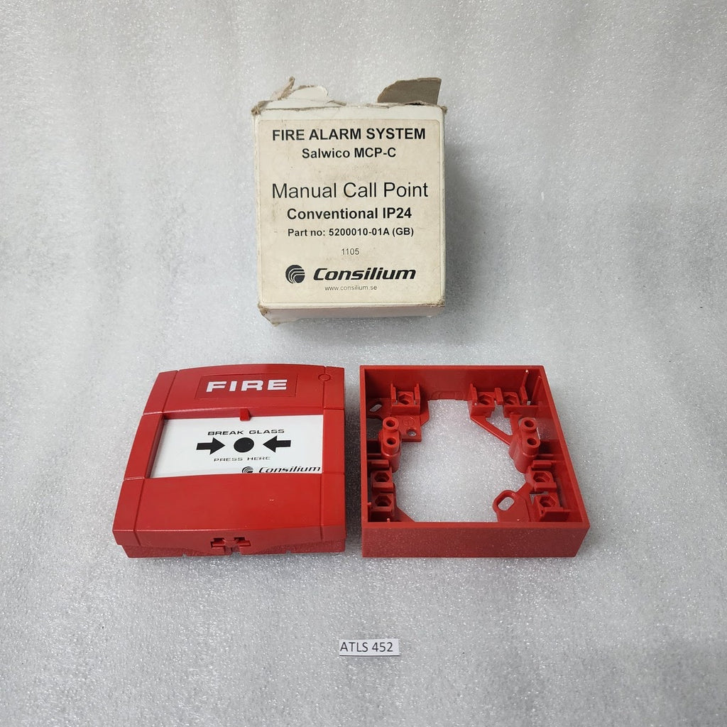 CONSILIUM MCP-C MANUAL CALL POINT 5200010-01A MCP1A-R330PG-C035-01 MCP