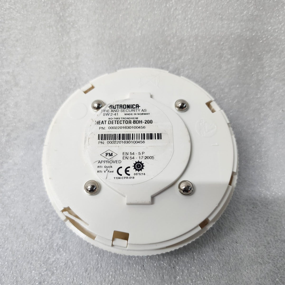 AUTRONICA BDH-300 HEAT DETECTOR