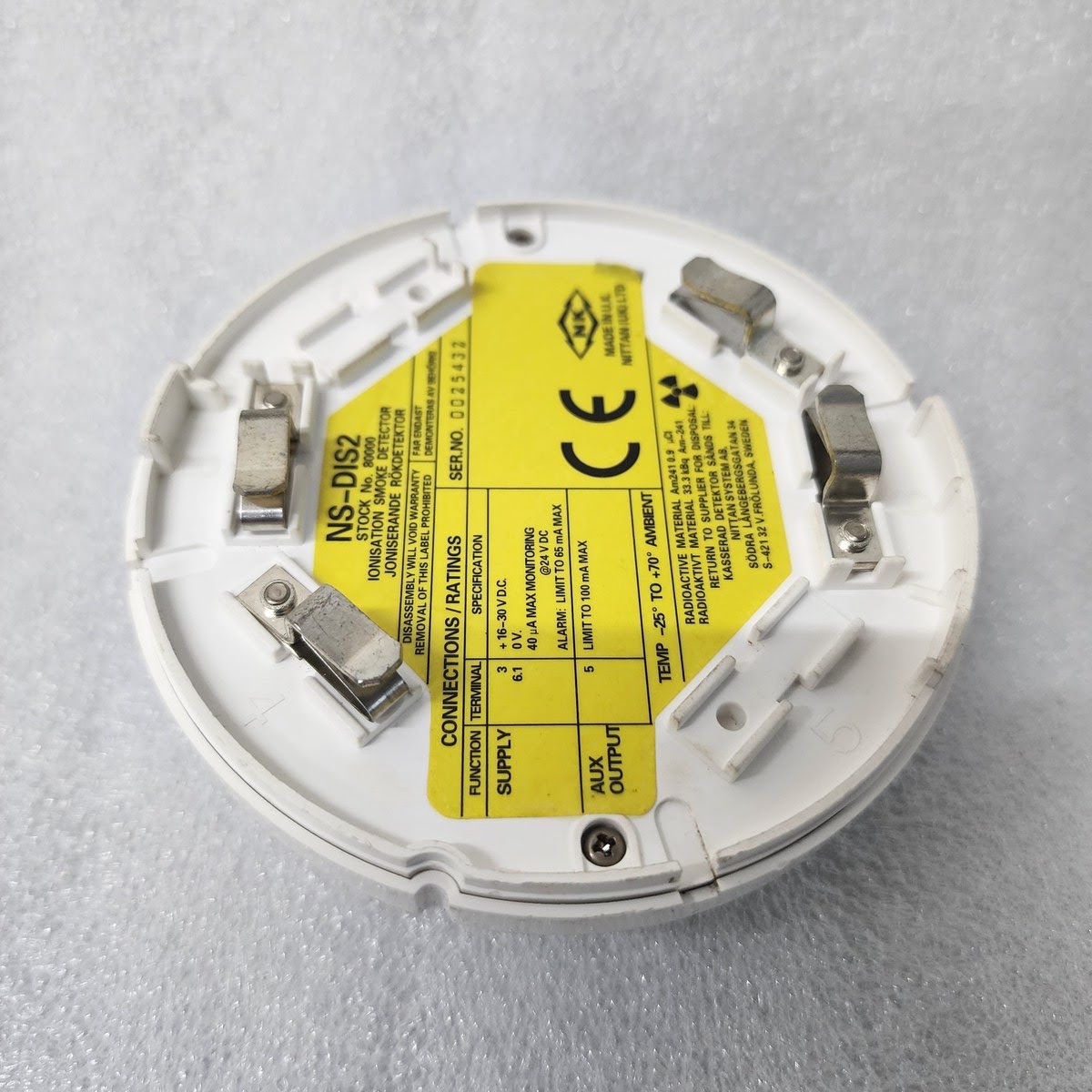 CONSILIUM NS-DIS2 SMOKE DETECTOR