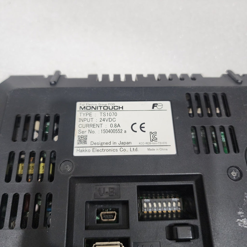 FUJI ELECTRIC MONITOUCH TS1070 HMI 24VDC HAKKO ELECTRONICS