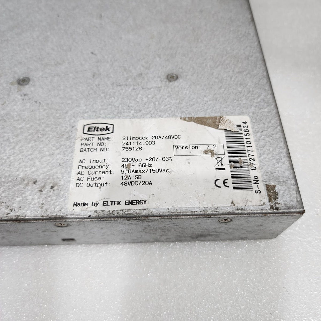 ELTEK SLIMPACK 20A.48VDC POWER SUPPLY 241114.903