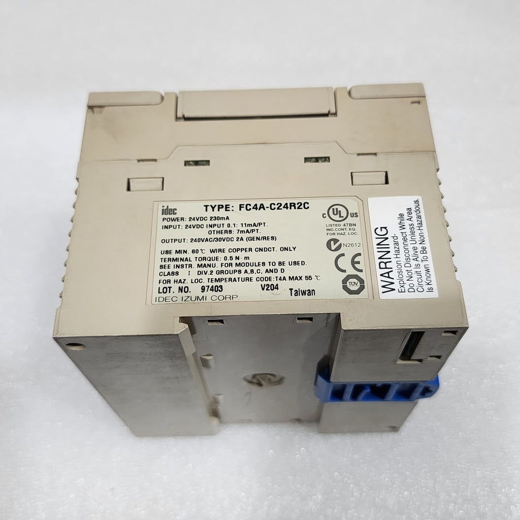 IDEC FC4A-C24R2C MICRO SMART PLC CPU 24VDC