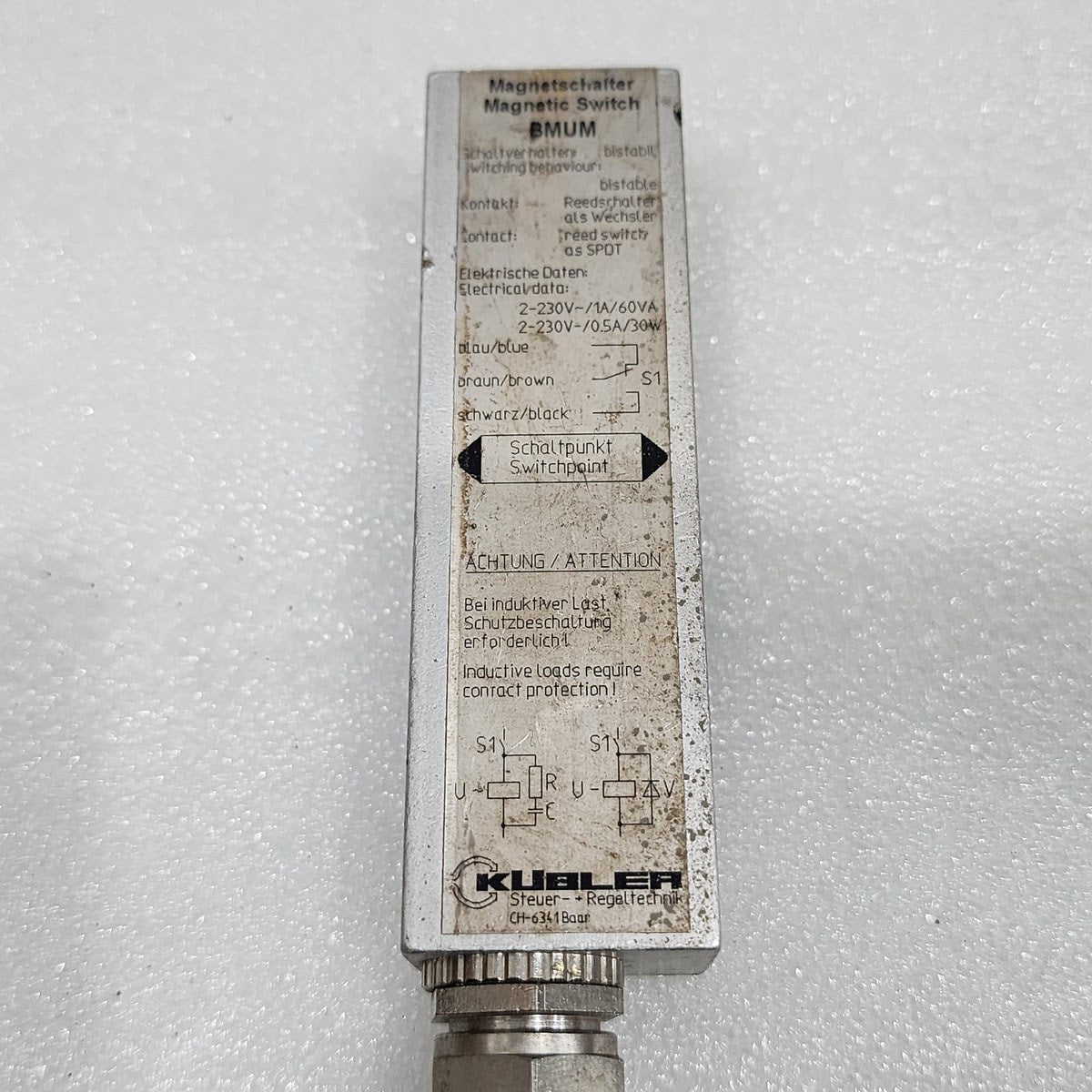 KUBLER BMUM-3PUR ( FM-L/LL) MAGNETIC SWITCH 008 LAL 024 332413