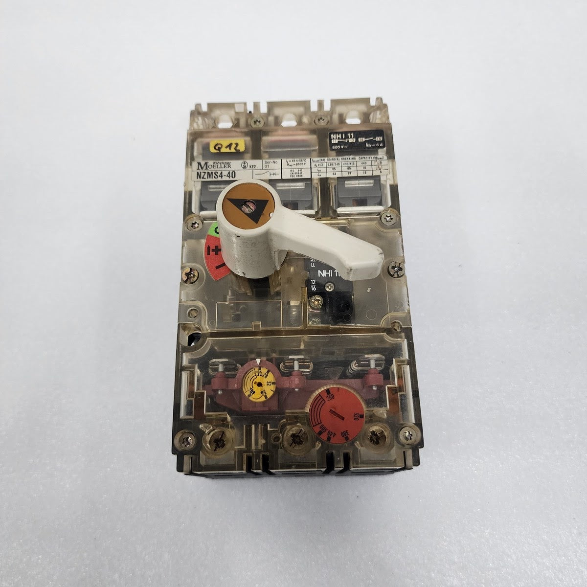MOELLER NZMS4-40 3-POLE CIRCUIT BREAKER WITH THERMAL MAGNETIC TRIP MODULE 40A