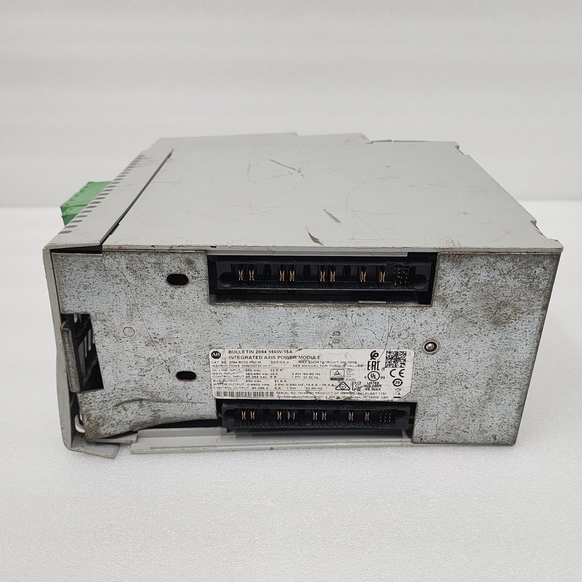ALLEN BRADLEY 2094-BC02-M02-M BULLETIN 2094 15kW/15A INTEGRATED AXIS POWER MODUL