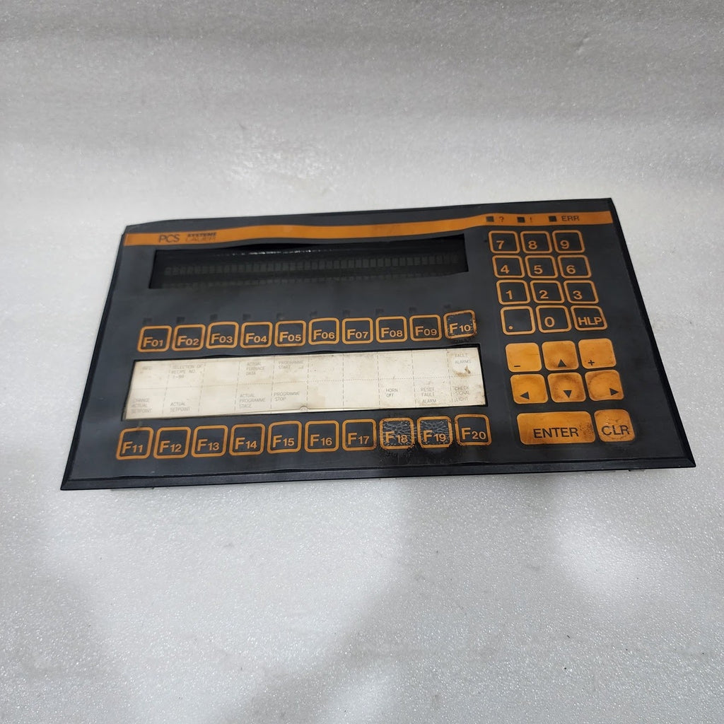 PCS SYSTEM LAUER BEDIENKONSOLE PCS 200FZ CONTROL PANEL 19-33VDC VER XX2.1031.SHX