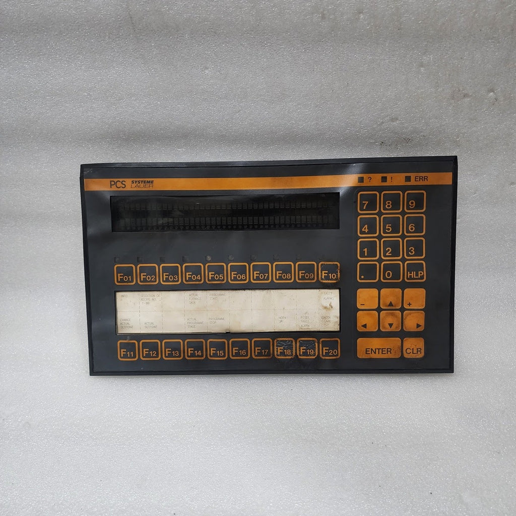 PCS SYSTEM LAUER BEDIENKONSOLE PCS 200FZ CONTROL PANEL 19-33VDC VER XX2.1031.SHX