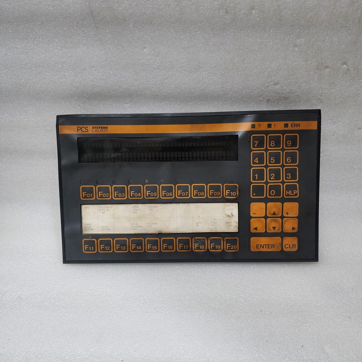 PCS SYSTEM LAUER BEDIENKONSOLE PCS 200FZ CONTROL PANEL 19-33VDC VER XX2.1031.SHX
