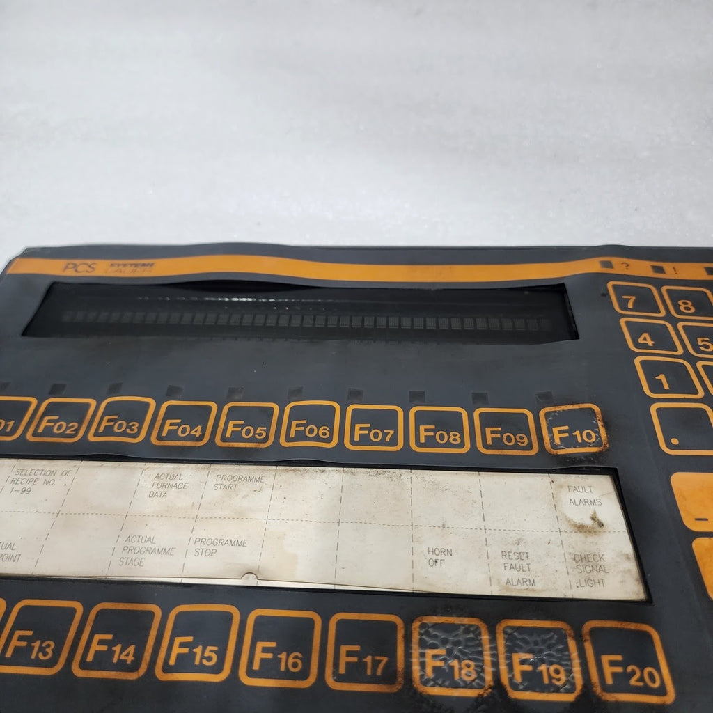 PCS SYSTEM LAUER BEDIENKONSOLE PCS 200FZ CONTROL PANEL 19-33VDC VER XX2.1031.SHX