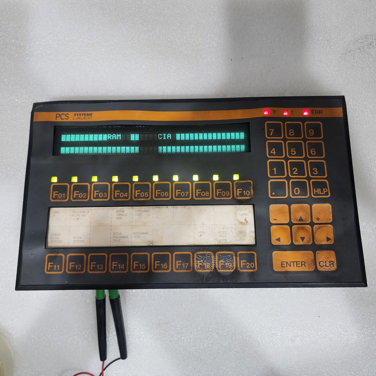 PCS SYSTEM LAUER BEDIENKONSOLE PCS 200FZ CONTROL PANEL 19-33VDC VER XX2.1031.SHX