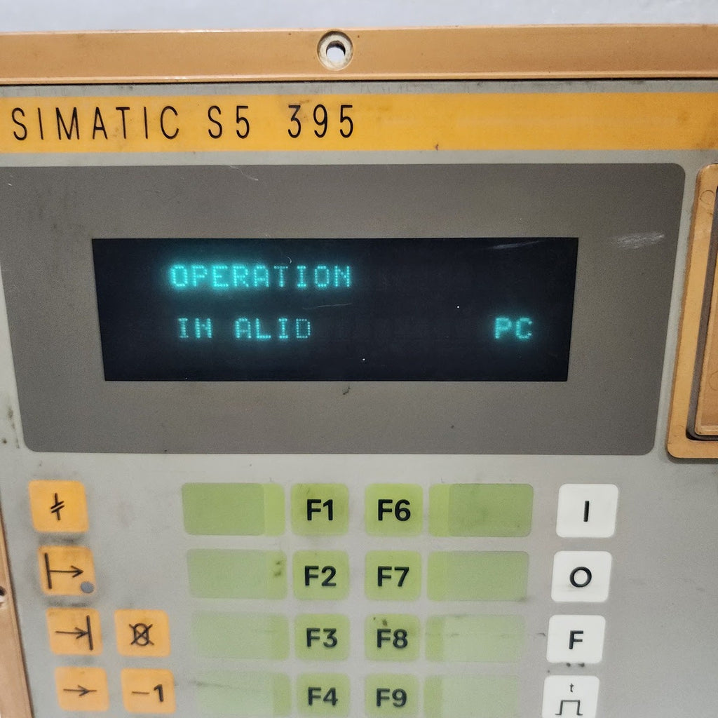SIEMENS SIMATIC S5 395 OPERATOR PANEL 6ES5 395-0UA21 F-NO: X03-015
