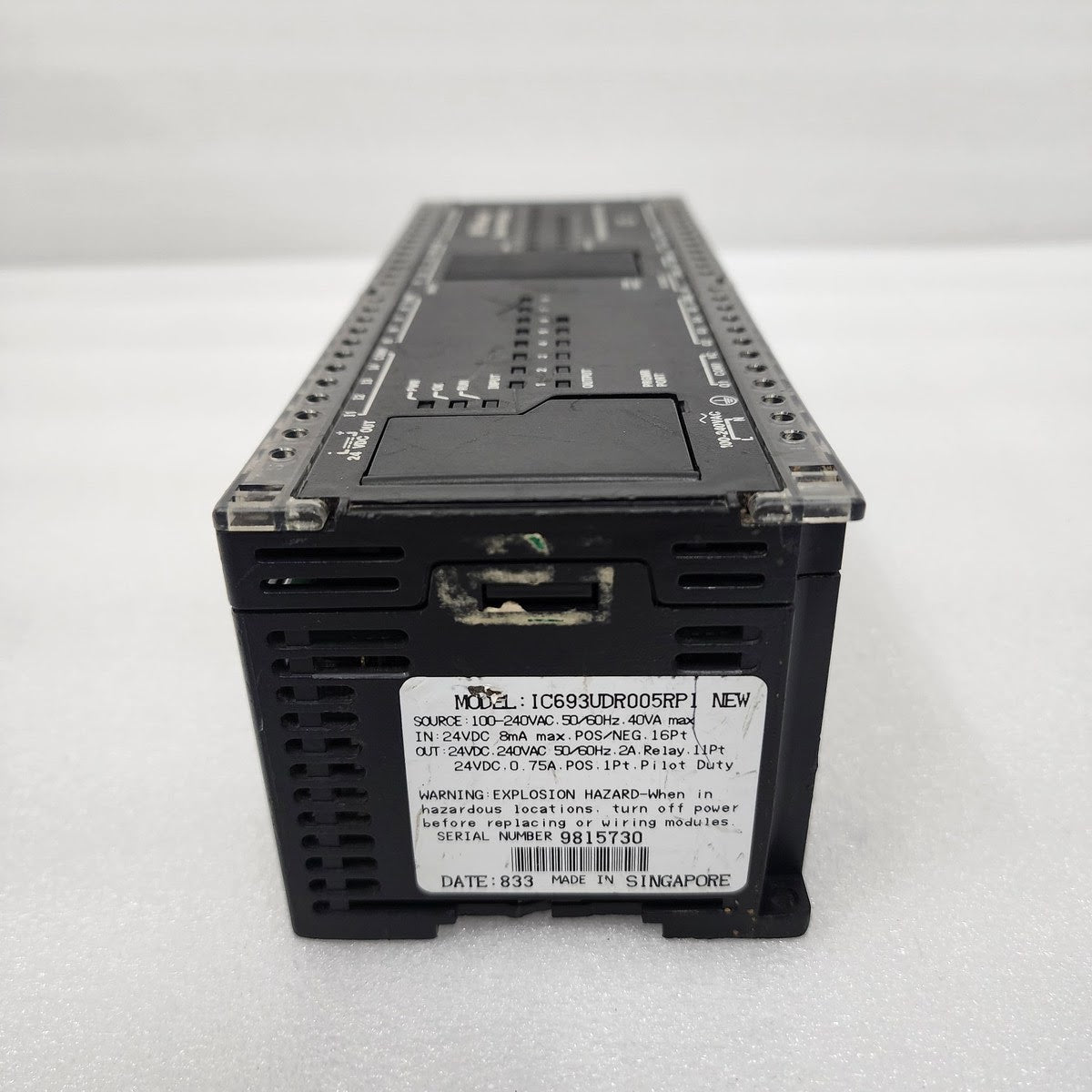 GE FANUC SERIES 90 MICRO IC693UDR005RP1 PROGRAMMABLE CONTROLLER 100-240VAC