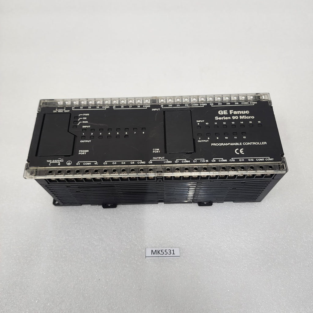 GE FANUC SERIES 90 MICRO IC693UDR005RP1 PROGRAMMABLE CONTROLLER 100-240VAC