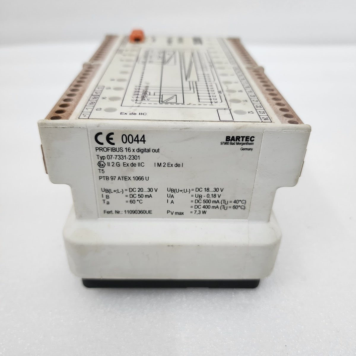 BARTEC 07-7331-2301 PROFIBUS 16CH DIGITAL OUTPUT MODULE