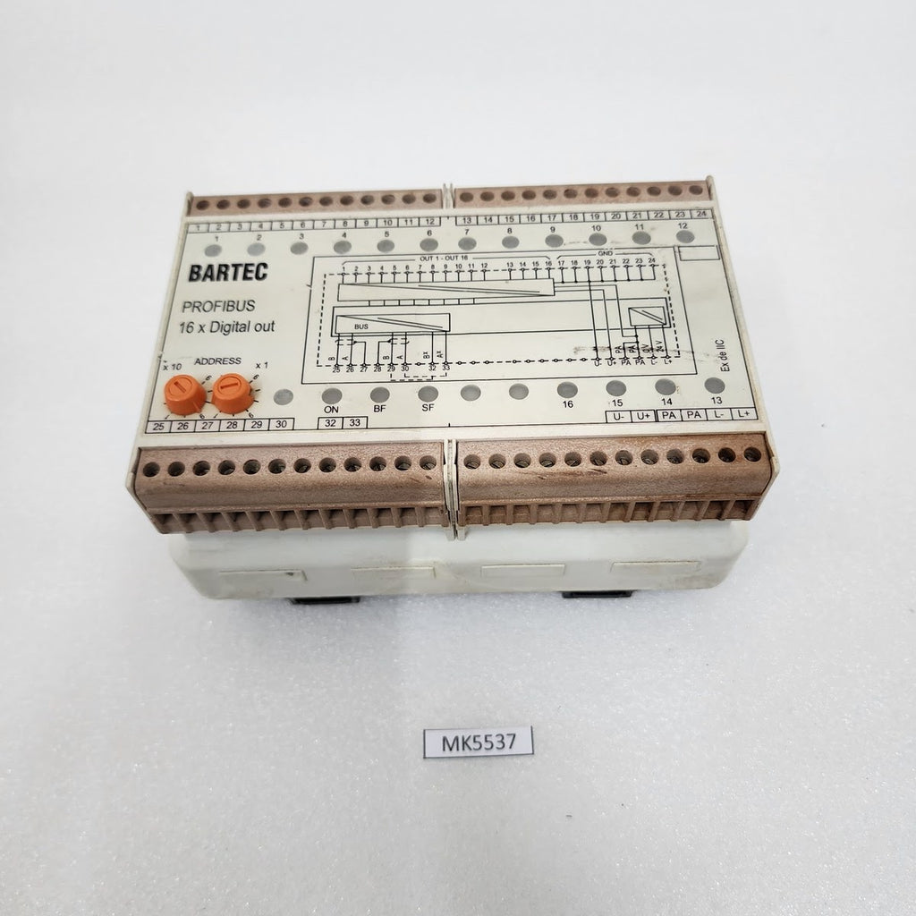 BARTEC 07-7331-2301 PROFIBUS 16CH DIGITAL OUTPUT MODULE