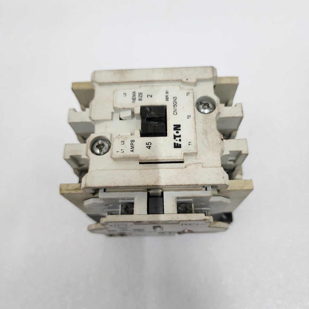 EATON CN15GN3 MAGNETIC CONTACTOR 45A COIL VOLTAGE 110-120V