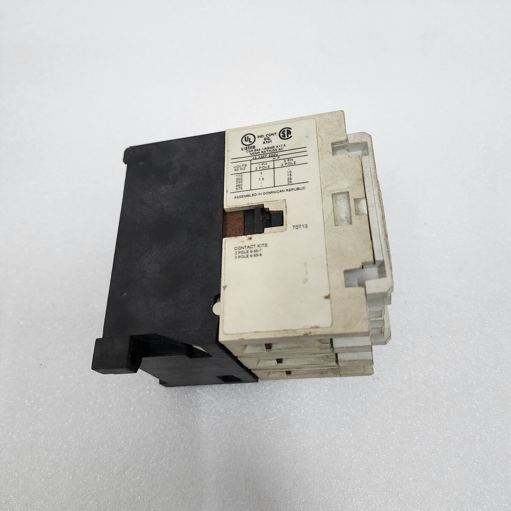 EATON CN15GN3 MAGNETIC CONTACTOR 45A COIL VOLTAGE 110-120V