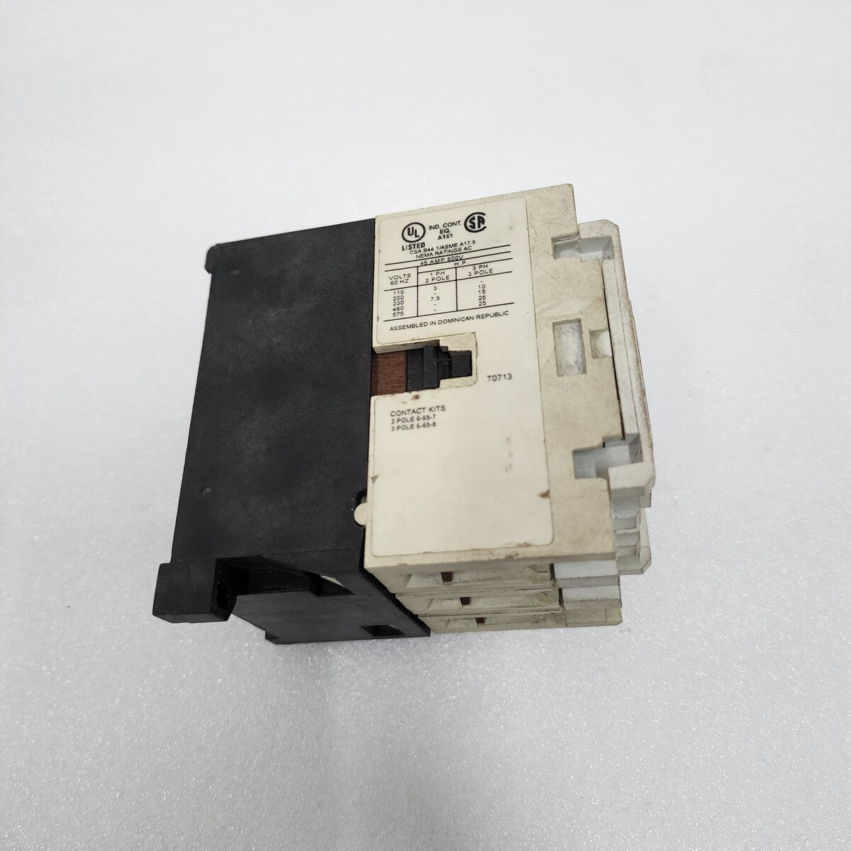 EATON CN15GN3 MAGNETIC CONTACTOR 45A COIL VOLTAGE 110-120V