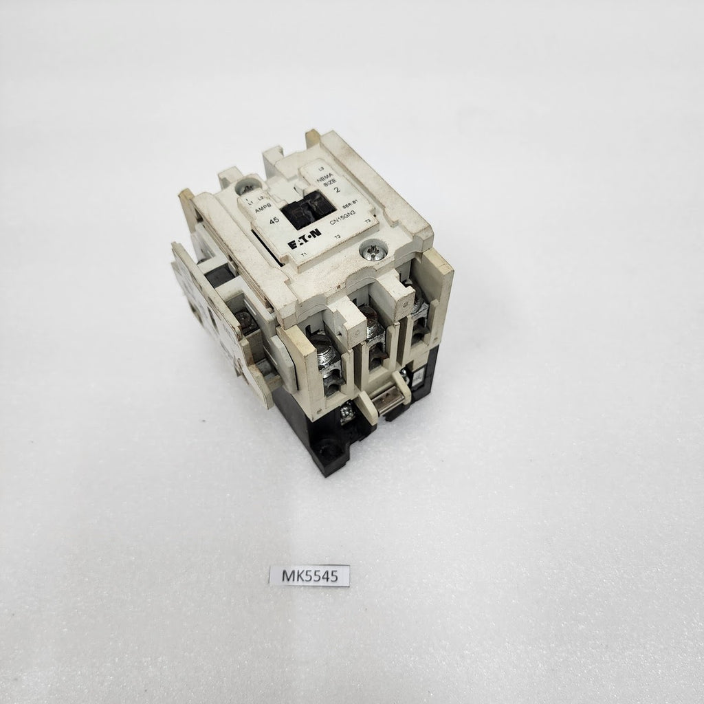 EATON CN15GN3 MAGNETIC CONTACTOR 45A COIL VOLTAGE 110-120V