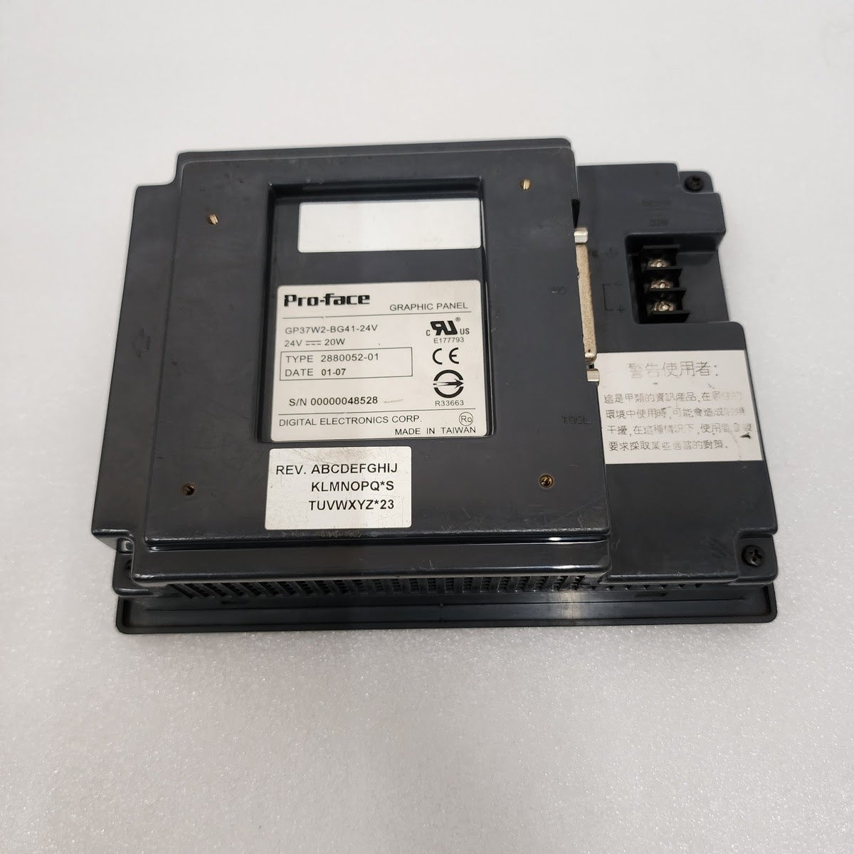 PROFACE GP37W2-BG41-24V  GRAPHIC TERMINAL 24VDC