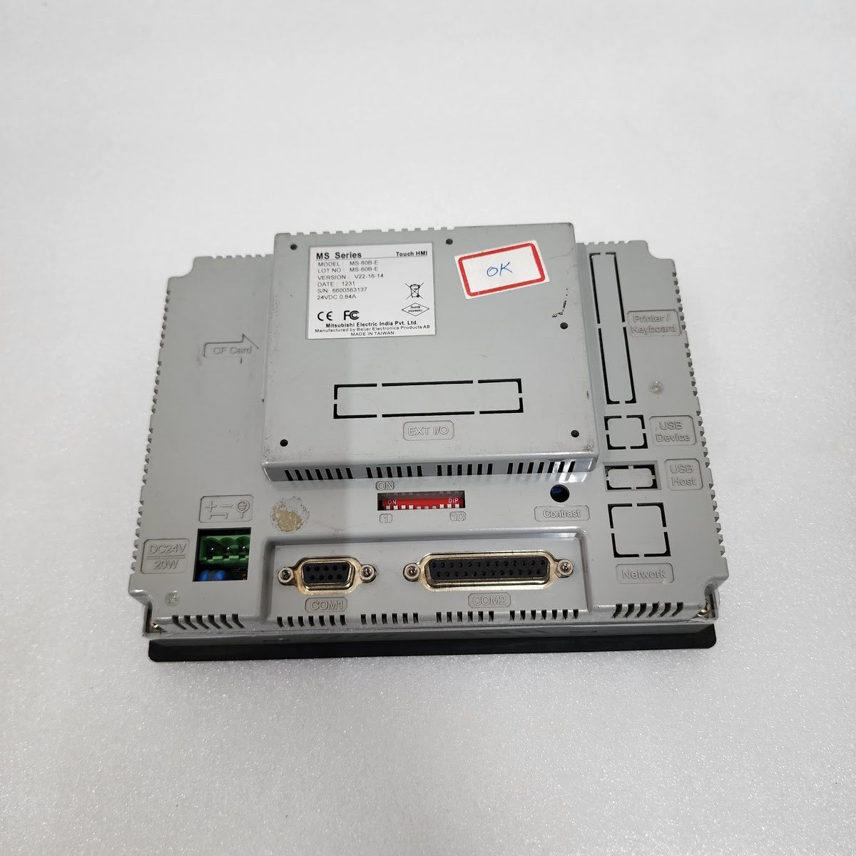 MITSUBISHI MS-60B-E MS SERIES TOUCH HMI 24VDC V22-16-14