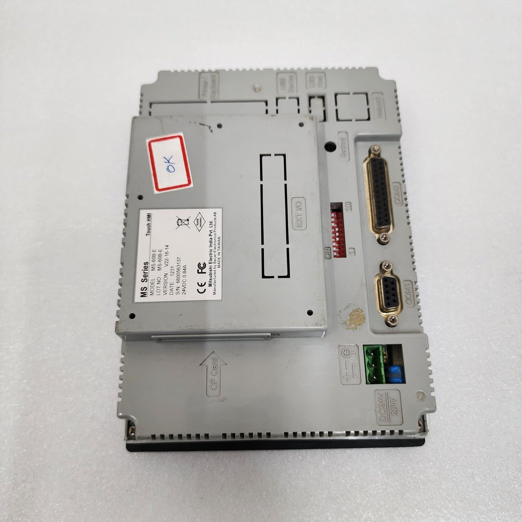 MITSUBISHI MS-60B-E MS SERIES TOUCH HMI 24VDC V22-16-14