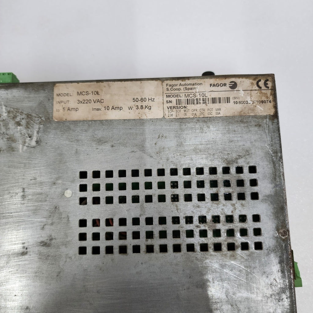 FAGOR MCS-10L AC SERVO DRIVE 3X220V AC