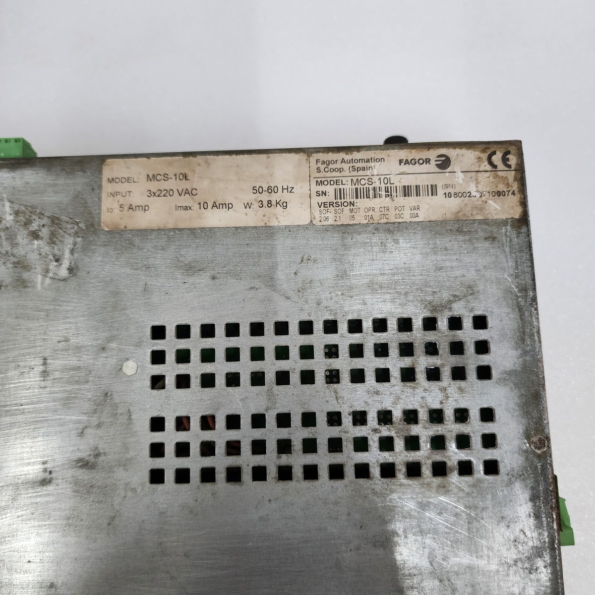 FAGOR MCS-10L AC SERVO DRIVE 3X220V AC
